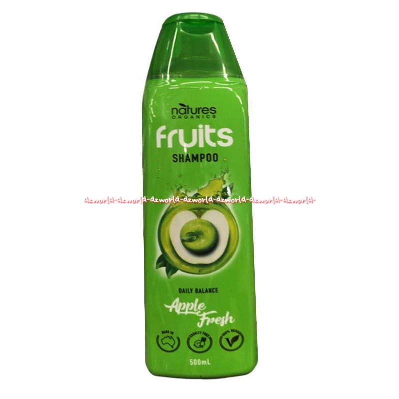 Natures Organics Fruits Shampoo 500ml Daily Balance Wild Berry Coconut &amp; Lime Apple Fresh Nature Organic Sampoo Natural Organik Wangi Buah 500 ml