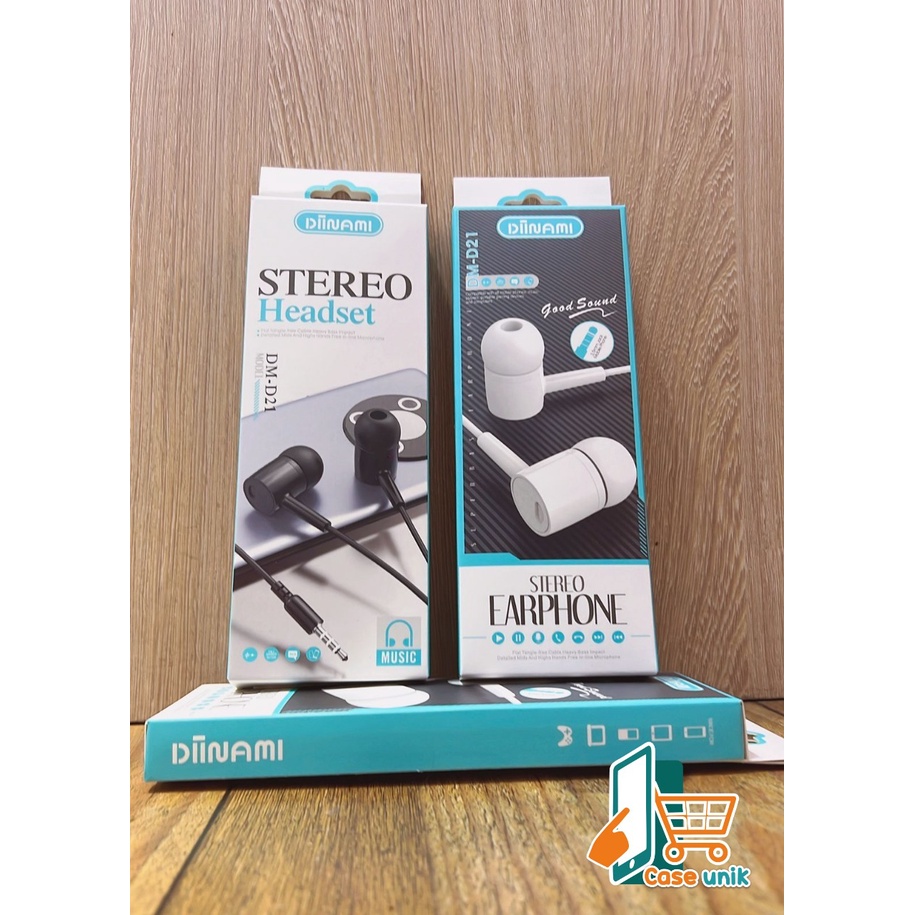 Headset Headsfree Hf earphone Extra BAss d21 All tipe Hp CS1106