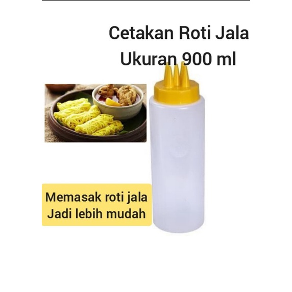 Cetakan Roti Jala Botol 900 ml cetakan kue roti jala
