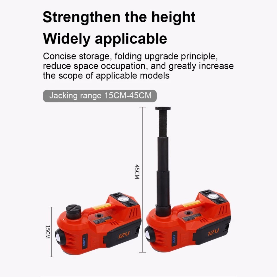 Dongkrak Elektrik / Electric Car Jack 5 Ton / Dongkrak Mobil Komplit Set 4 in 1-2