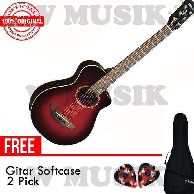 Yamaha Gitar Akustik Elektrik (3/4) Apx-T2 / Apx T2-Drb+Softcase&2Pick