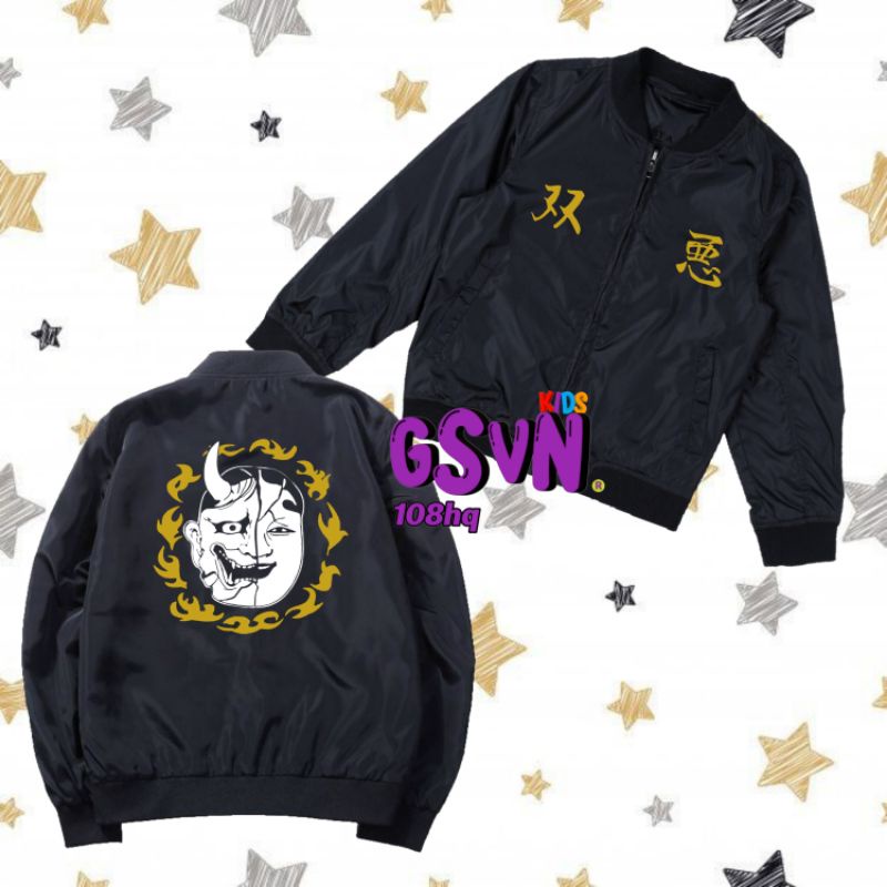 Jaket Anak - Bomber Smiley and Angry Tokyo Revengers Bomber Jacket - Article 417