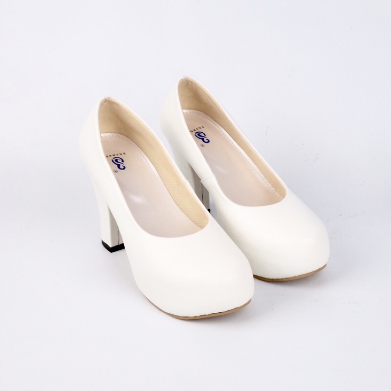 [SIAP KIRIM] BRShoes36 Putih Sepatu High Heels Wanita