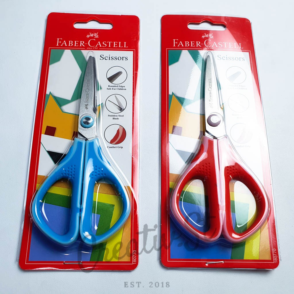 

FABER CASTELL Soft Grip Scissors Gunting 1870