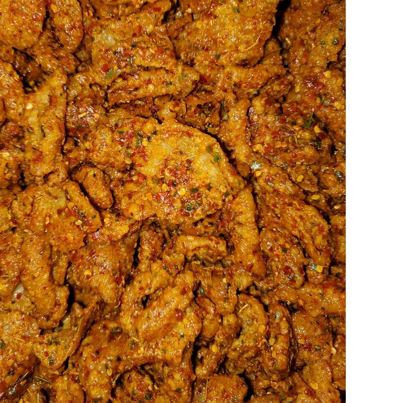 

Big Sale|SQ12|300gr - KULIT AYAM CRISPY PEDAS DAUN JERUK - KERIPIK KULIT AYAM