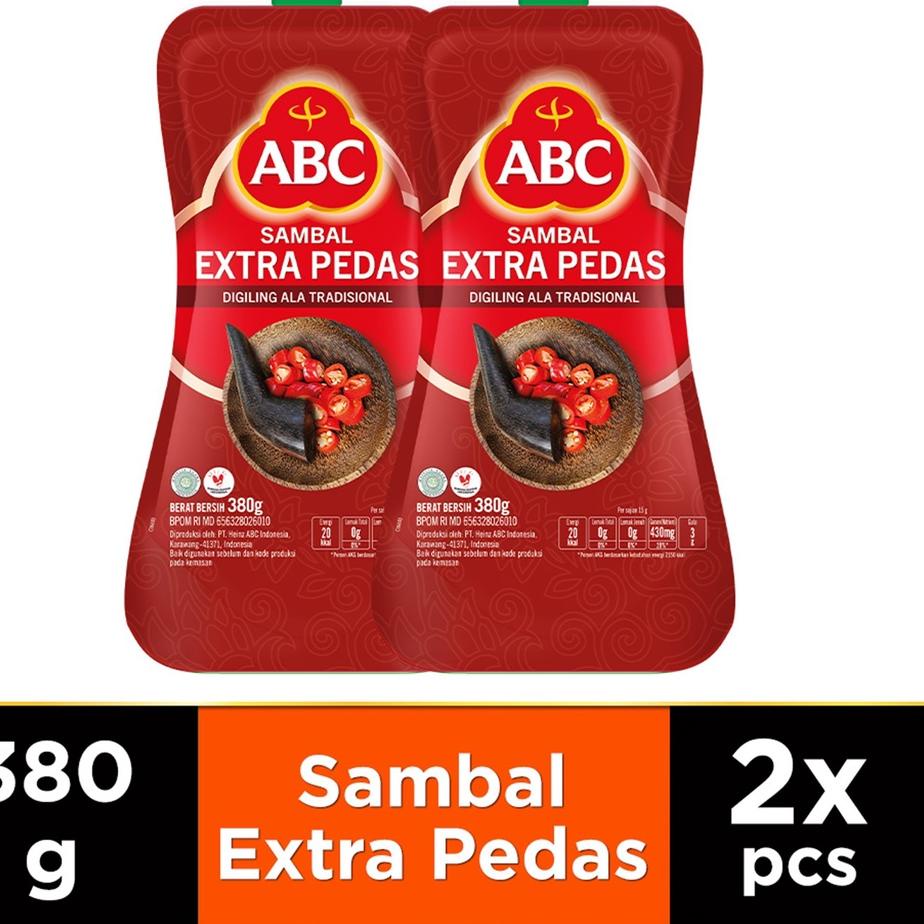 

ABC Saus Sambal Extra Pedas 380 g - 2 Pcs Model Baru
