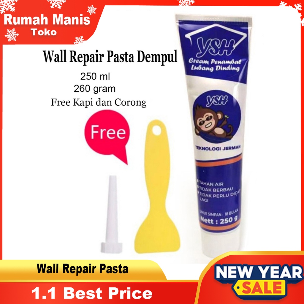 Wall Repair Pasta Dempul Dinding / Pasta Krim Tambal Dinding Retak/Tambal Tembok