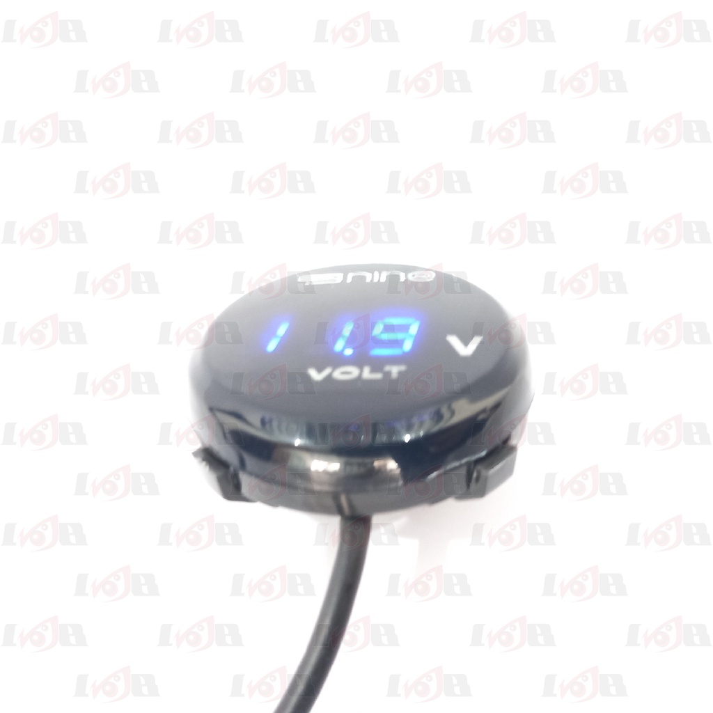 Voltmeter Bulat Luminos 9Nine LED Digital Round Frame Waterproof