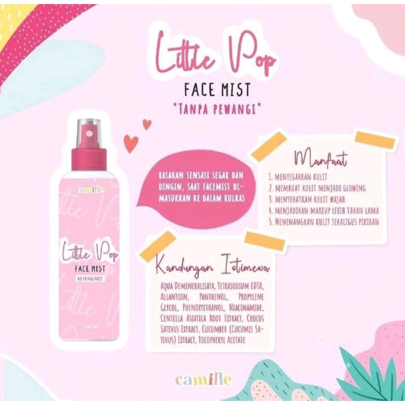 READY LITTLE POP FACE MIST CAMILLE ORI 100% BPOM BY NADSHAVV