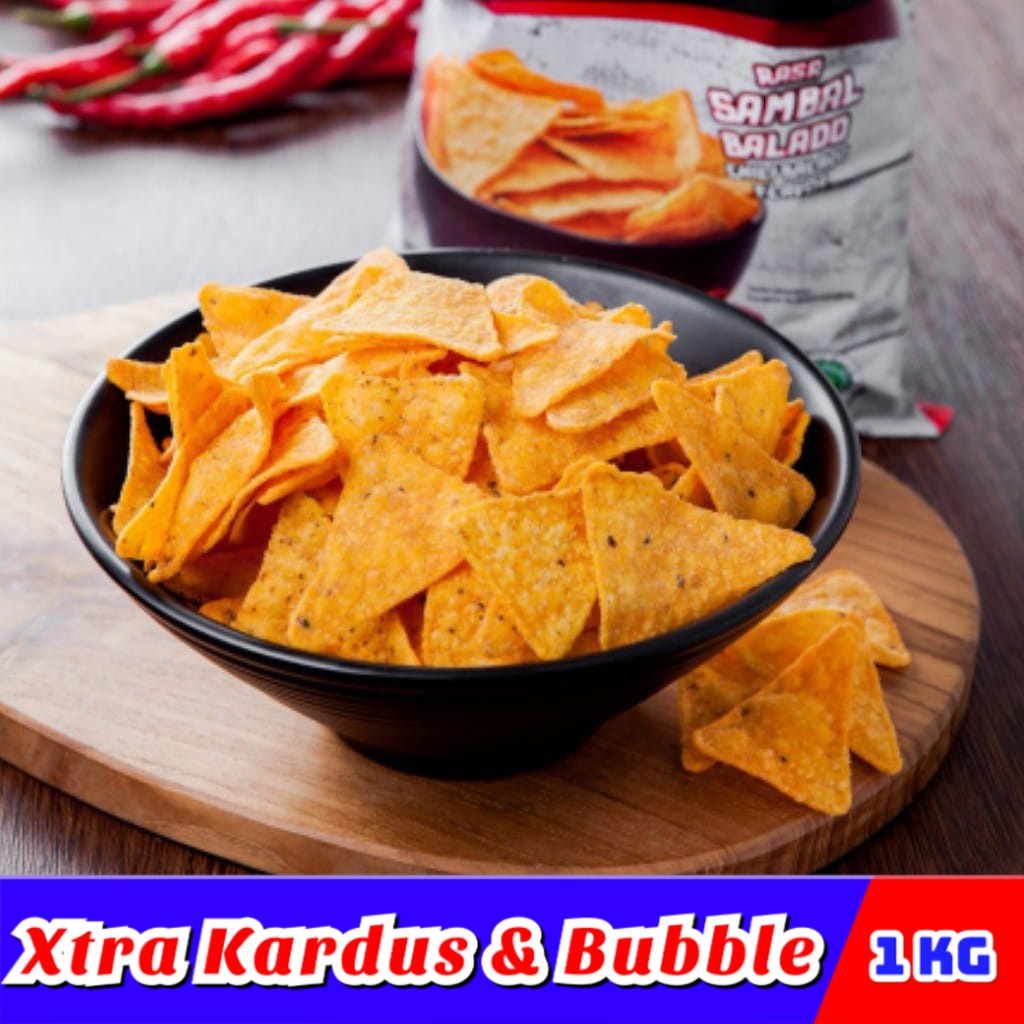 

[1Kg] Tortilla Balado / TES Tortila BBQ Premium - Jajanan Ngariung makanan ringan jajanan jadul snack kiloan