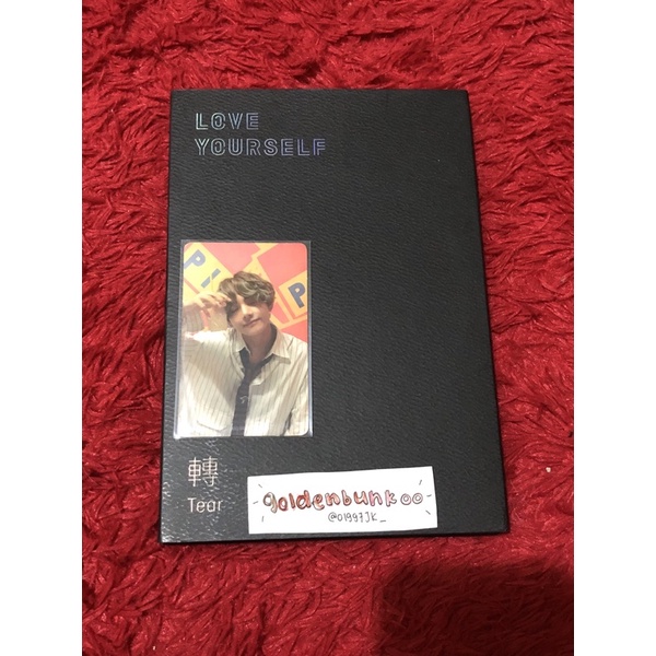 FULLSET ALBUM TEAR U BTS PC LOVE YOURSELF HER E TAEHYUNG V PIZZA