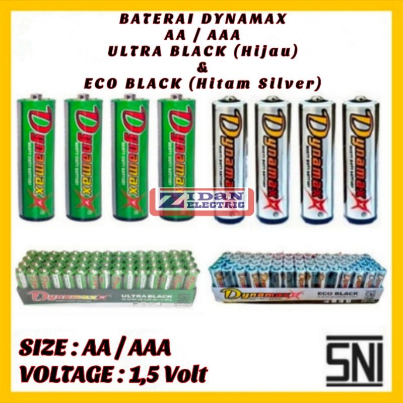 Baterai AA A2 / Battery AAA A3 1.5V Eveready / Batetai Jam Dinding Remote Mainan Dynamax