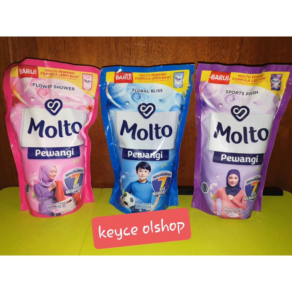 Pewangi &amp; pelembut pakaian Molto Sport Fresh 820ML Promo