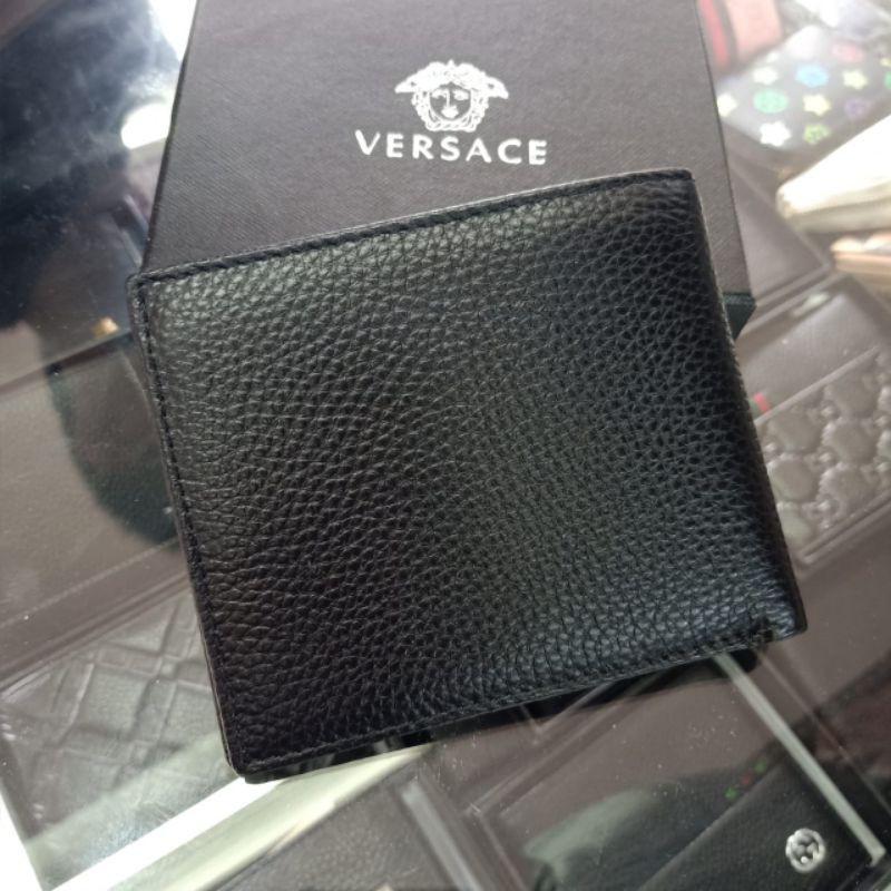 Dompet Lipat Pria Versace Leather Dompet Kulit Asli Import