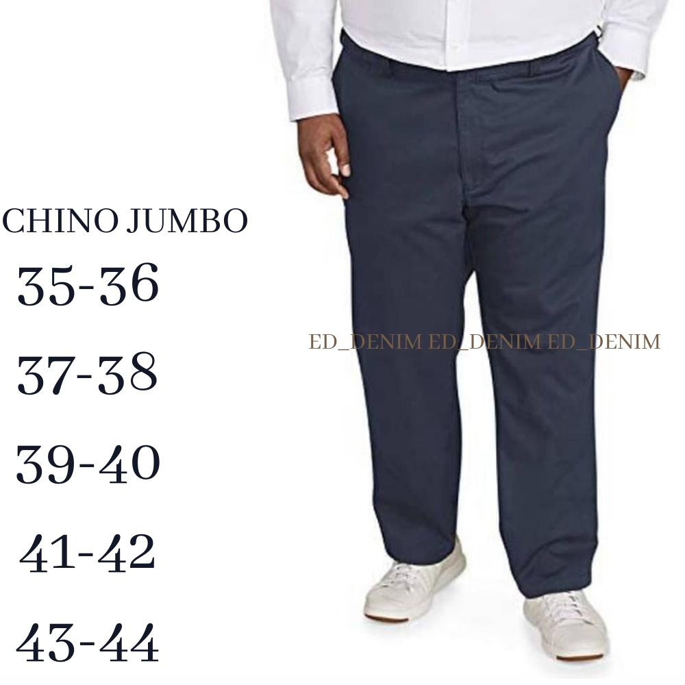 Celana Chino Panjang Pria Big Size Jumbo Chinos Cowok Distro Premium