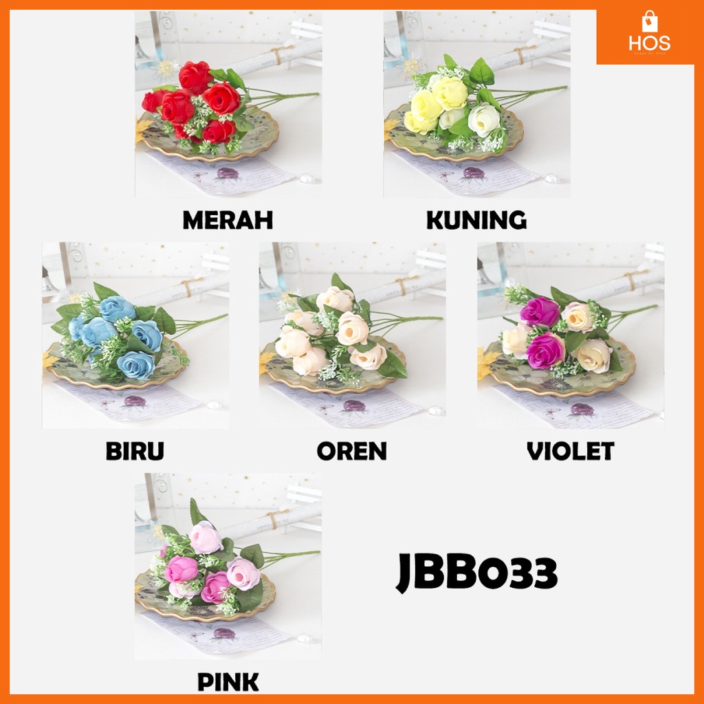 Bouquet bunga JBB033 Artifisial Dekorasi Rumah Happyonshop