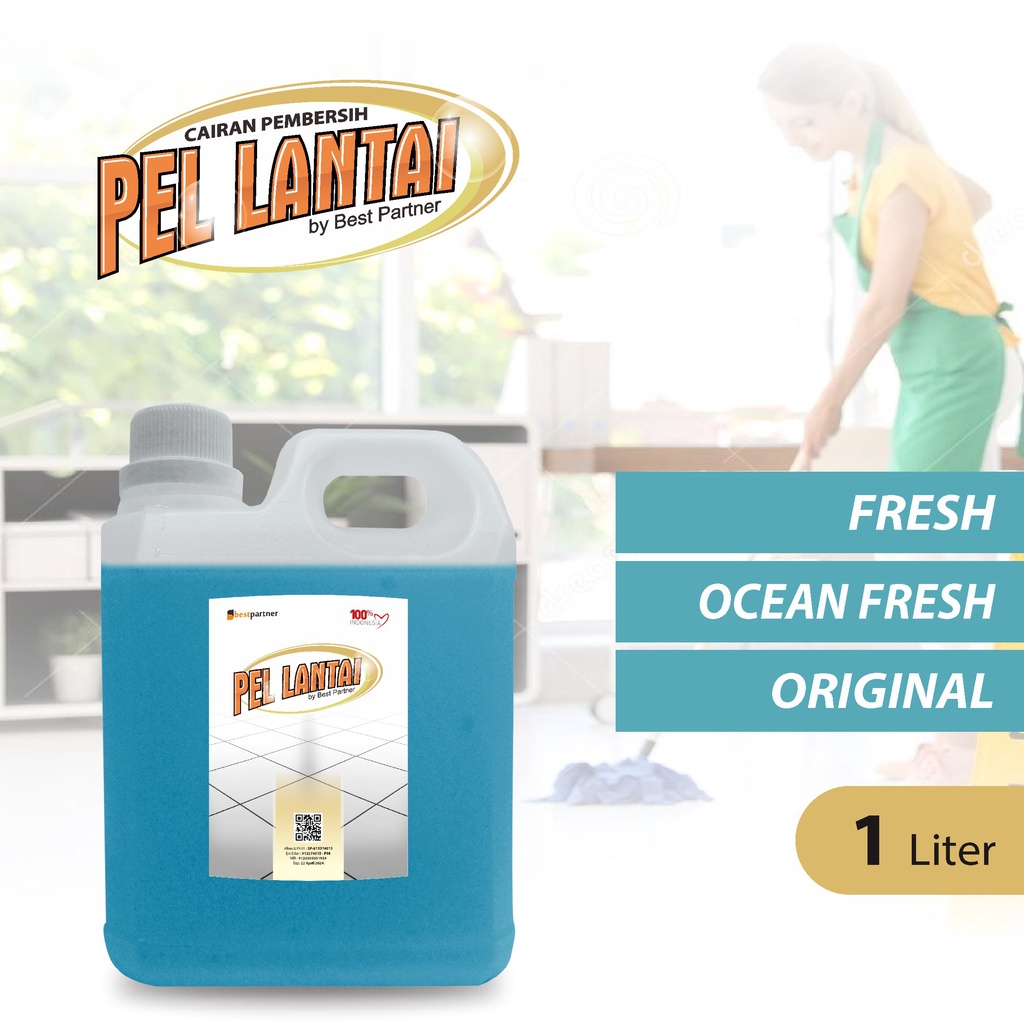 Pembersih Lantai Super Pel Wangi 1 Liter / Cairan Pembersih Lantai Aroma Segar 1 Liter Jerigen