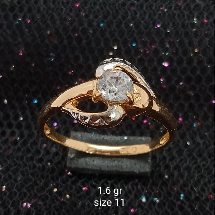 Cincin Emas 17K - 1.6 gr Kadar 750 - 965