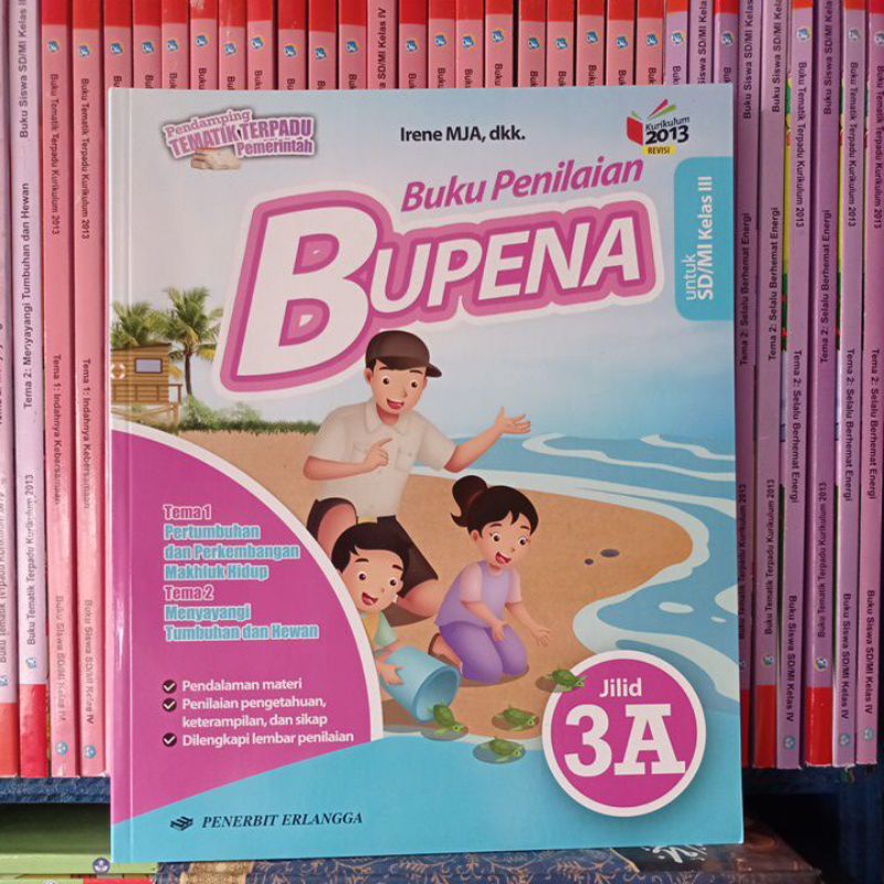 Jual BUKU BUPENA KELAS 3A Sd/MI Penerbit Erlangga Pengarang Irene MJA ...