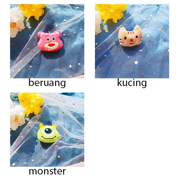 hiasan tali sepatu boneka kartun plush doll shoe pendant agh011 (3G3)