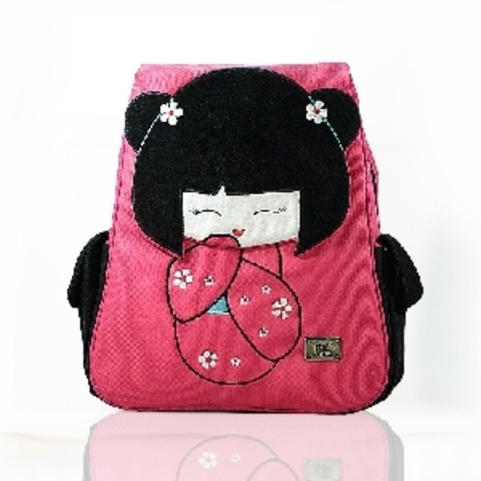 Tas Ransel Backpack Wanita Tas Laptop 15" Tas Sekolah, Kuliah - Hitam