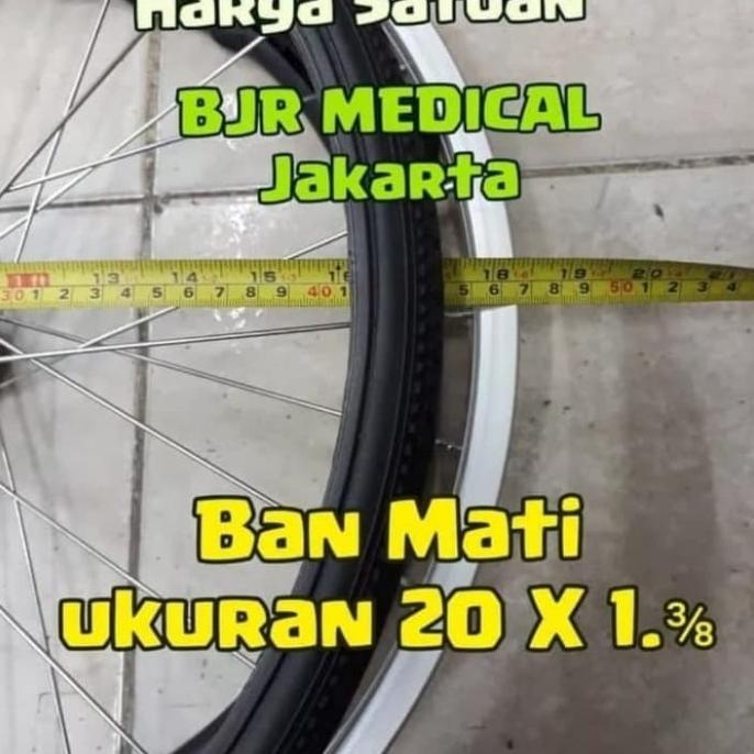 ban kursi roda karet mati