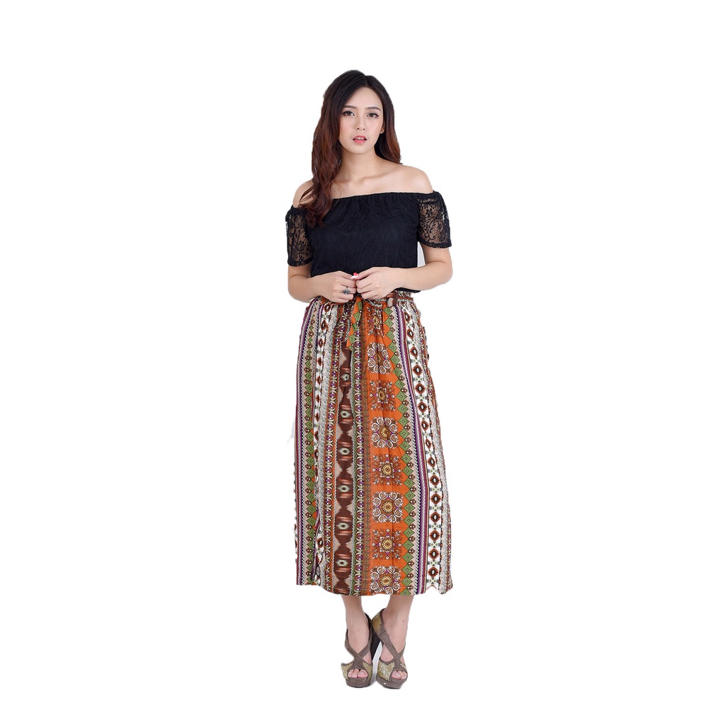 XSHOP Rok Celana Wanita Corak Batik Simpel Elegan - Tannia