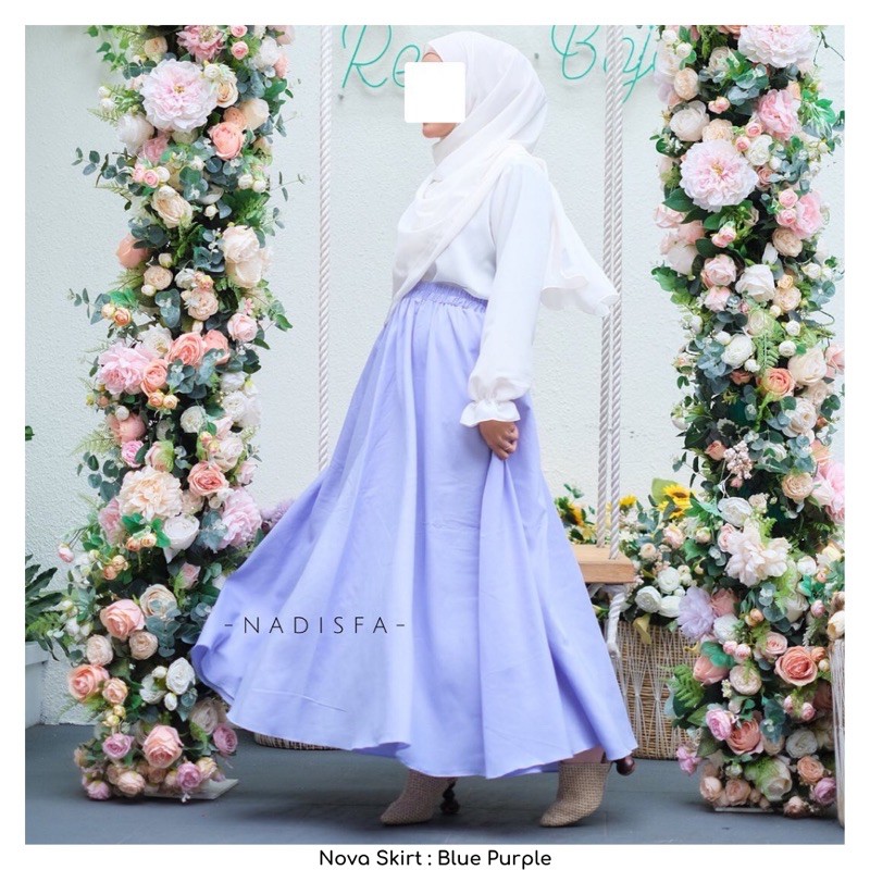 NOVA SKIRT ROK PAYUNG PANJANG MUSLIM BISA BIG SIZE