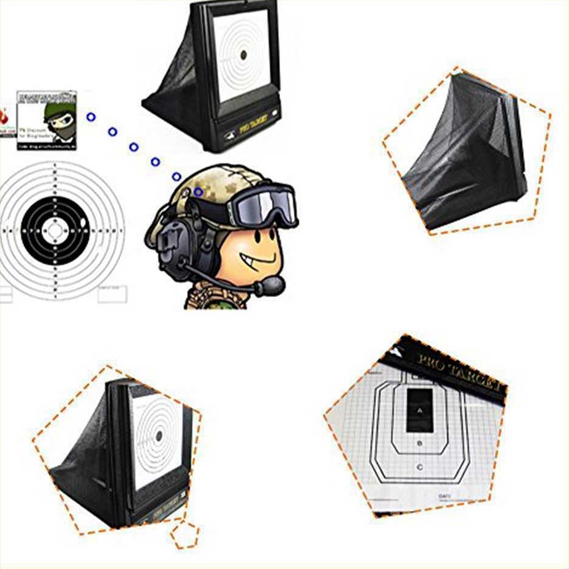 Target Tembak Bb &amp; Pellet Portable Reusable Dengan Jaring Perangkap Untuk Outdoor