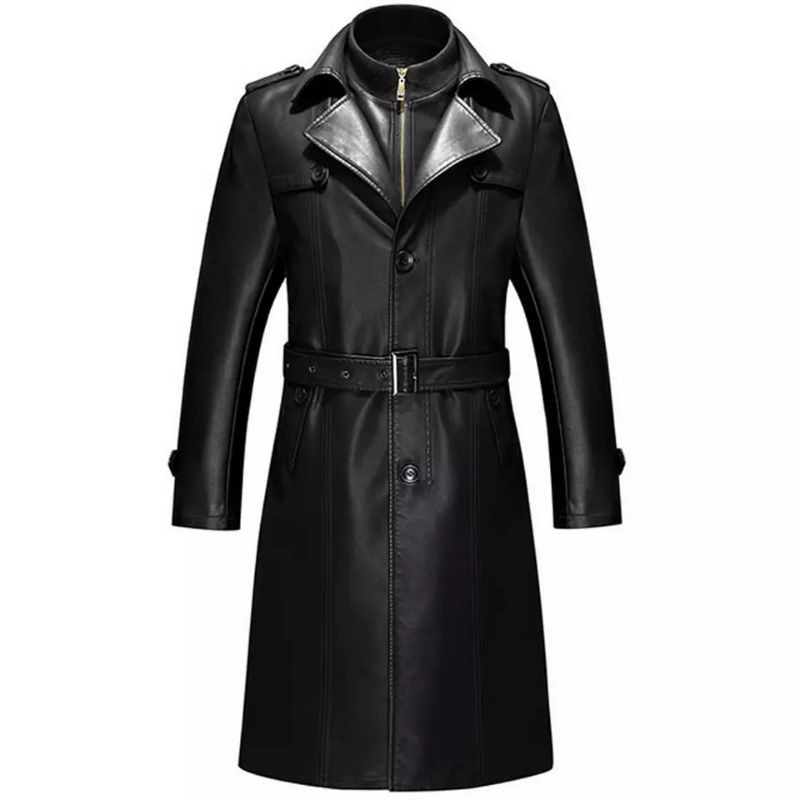 jubah kulit panjang asli domba garut super original double kerah