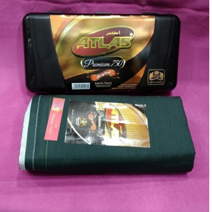 ➸ SARUNG ATLAS PREMIUM 750 CEPE POLOS WARNA ❁