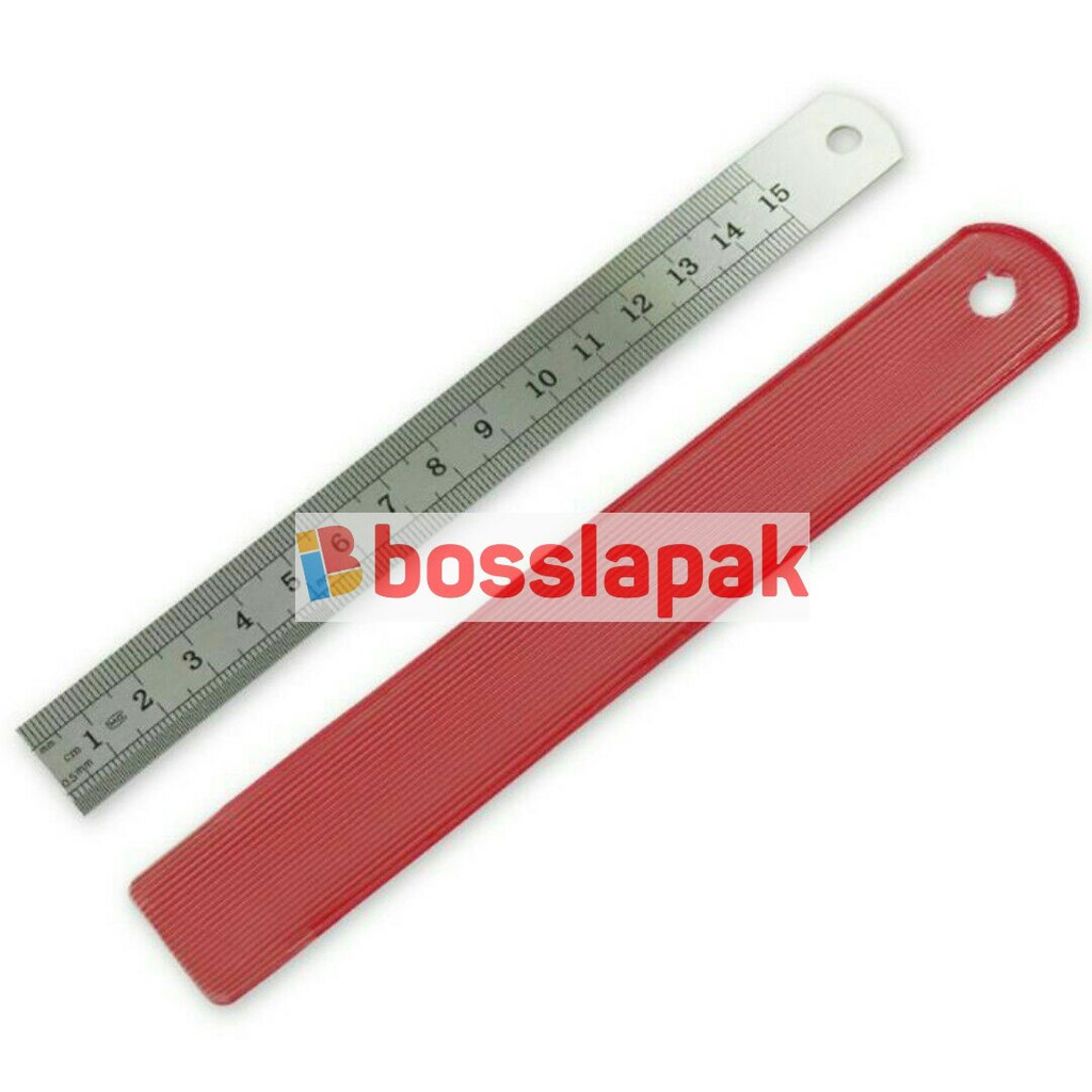 

TERLARIS PENGGARIS BESI 15 cm Termurah Stainless Pengaris Garisan bukan 30 cm