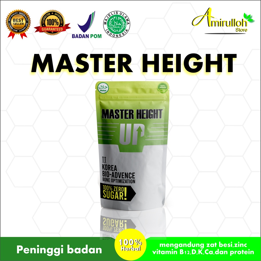 

MASTER HEIGHT–Peninggi Badan Original Terlaris / susu penambah tinggi badan