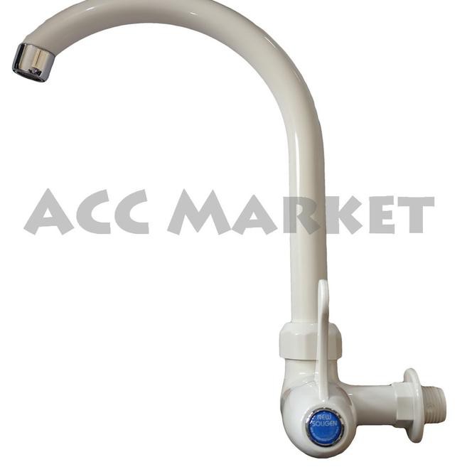 ♤D41767✫ Keran Air Angsa Bebek Cuci Piring Bengkok PVC Plastic Plastik Wastafel