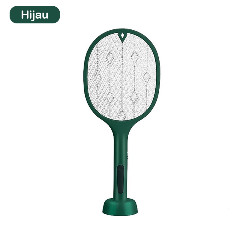 Raket Nyamuk Listrik 2in1 Pembunuh Nyamuk Elektrik Mosquito Killer Lampu UV Usb Alat Nyamuk - FH8