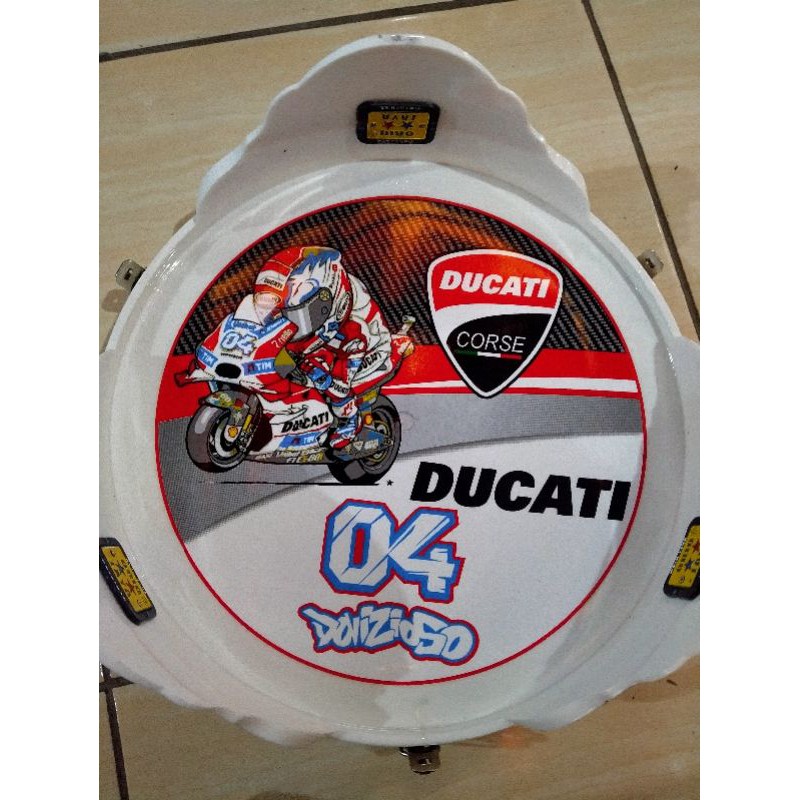 (BISA COD) TEBOK LOVEBIRD DECAL PVC DUCATI ORIQ JAYA