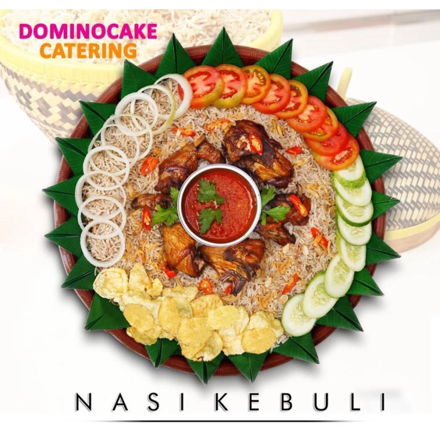 

Nasi Kebuli - Nasi kebuli ayam paket 5 orang - Dominocake catering