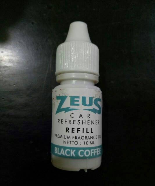 Zeus Refill 10 mili + tutup kayu Parfum mobil Cair Zeus Aroma Kopi / buah