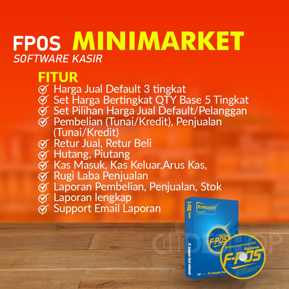 Software System F Pos Minimarket Program Aplikasi Kasir Retail Original