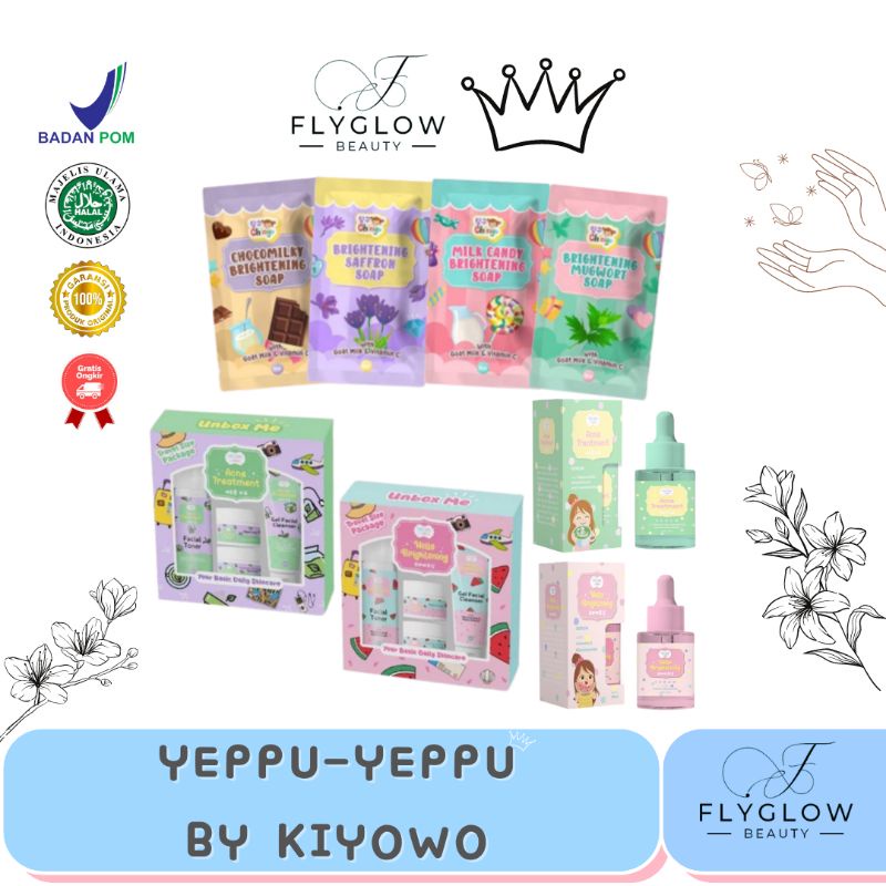 [READY] YEPPU YEPPU BY KIYOWO SKINCARE  SET HELLO BRIGHTENING ACNE TREATMENT ACNE SERUM BRIGHTENING 