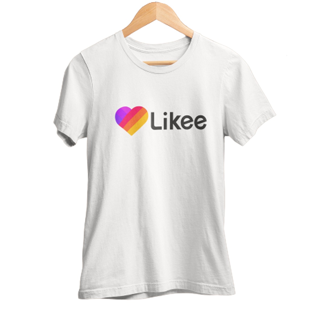 Kaos Likee Anak Unisex Baju Logo Musical Vidioe Like Distro bandung 10 tahun