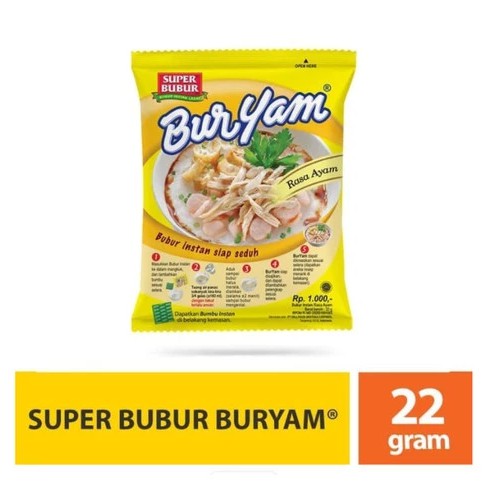 

BurYam Bubur Instant - Isi 10 bks