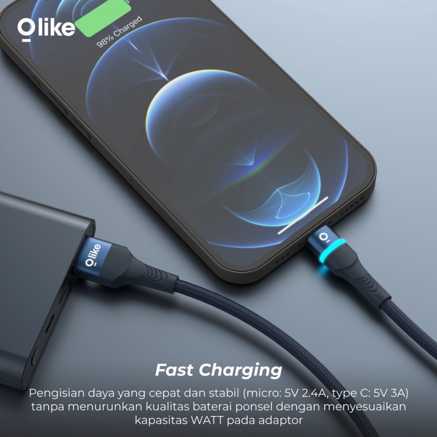 KABEL TYPE C OLIKE FAST CHARGING 3A D101C