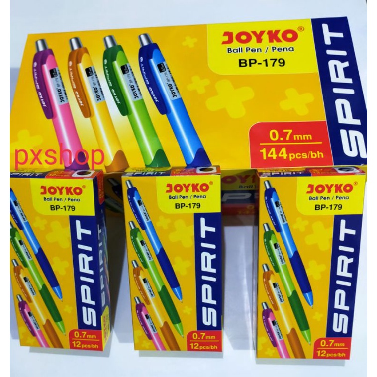 

Ballpoint / Pulpen Spirit BP-179 Joyko /0.7mm Hitam