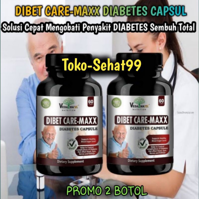 

( Promo 2 Botol) Obat Diabetes Herbal Dibet Care-Maxx Diabetes Capsule Original