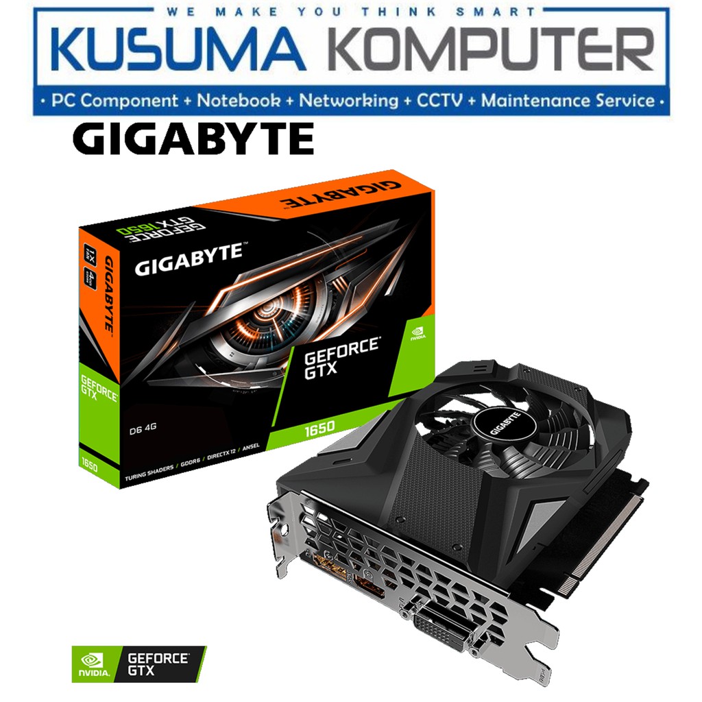 VGA Gigabyte GeForce GTX 1650 4GB GDDR6 GV-N1656D6-4GD 2.0