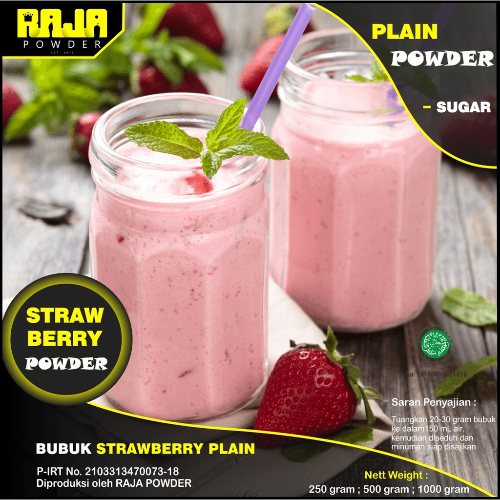 

Bubuk Strawberry Bubuk Minuman Strawberry Powder 500 gram
