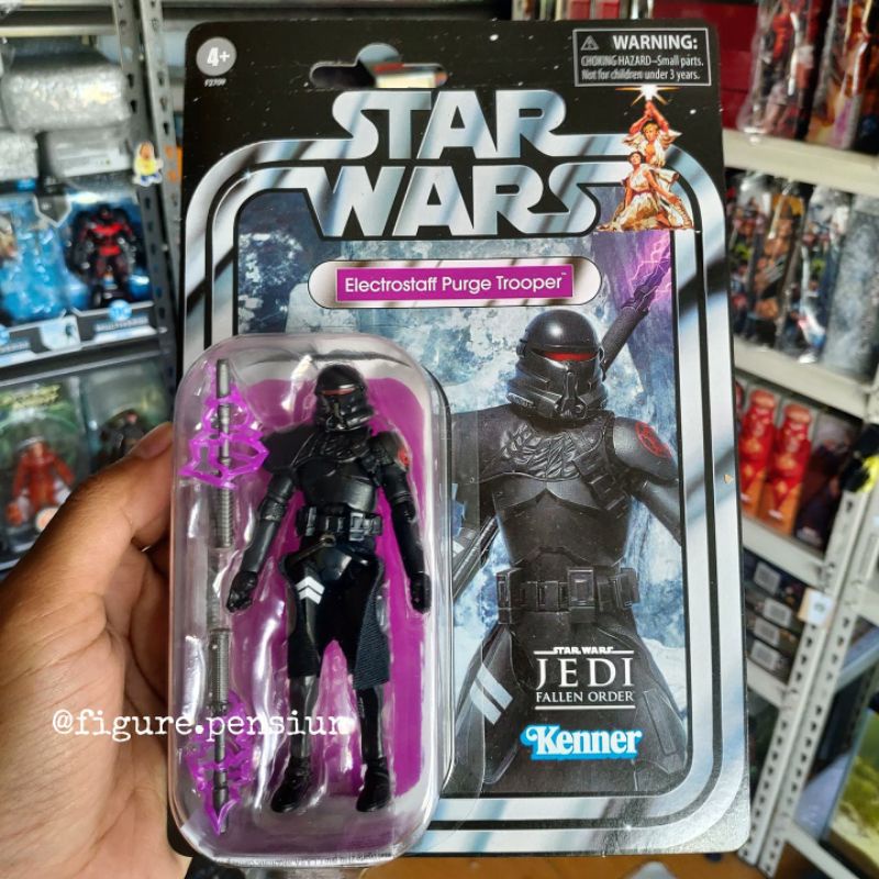 STAR WARS VINTAGE ELECTROSTAFF PURGE TROOPER  VTC HASBRO KENNER 3.75 ACTION FIGURE