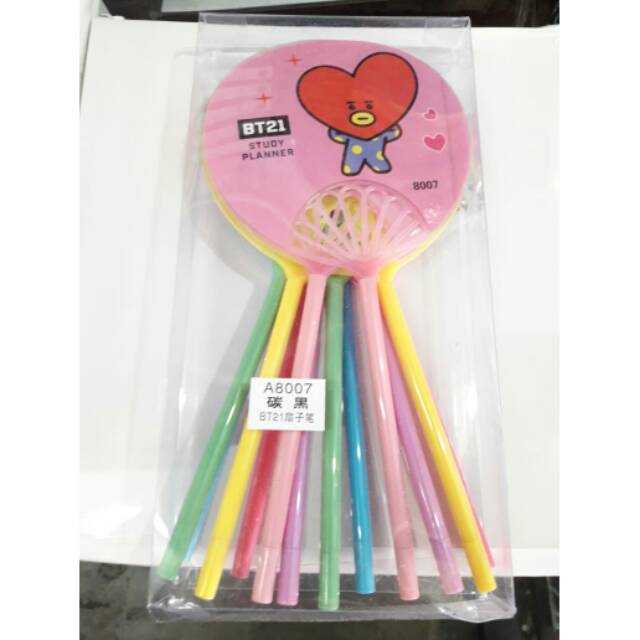 

Pulpen Gel BT21 Kipas BTS isi 12 pcs