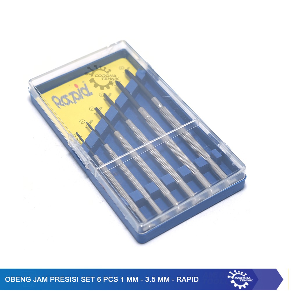 Rapid - Obeng Jam Presisi Set 6 Pcs 1 mm - 3.5 mm